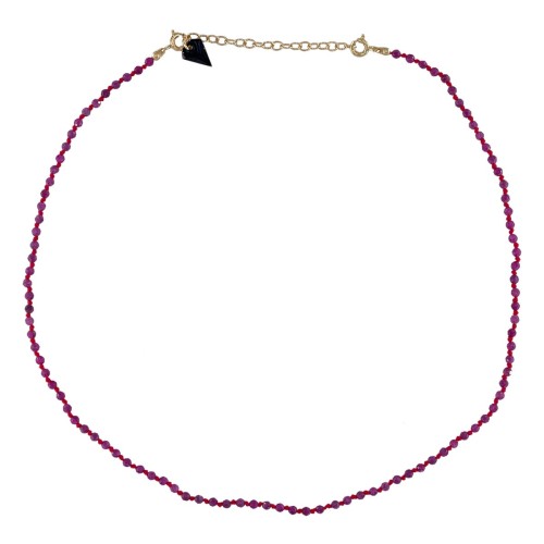 CANDIES NECKLACE IN RAW RUBY