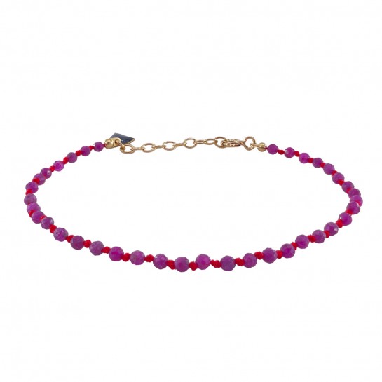 CANDIES BRACELET IN RAW RUBY