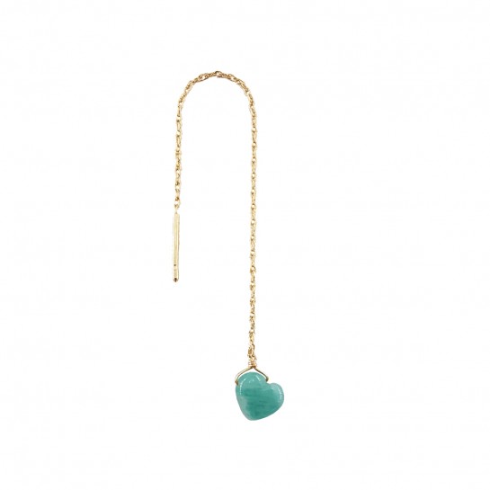 AMAZONITE HEART SHORT CHAIN B.O