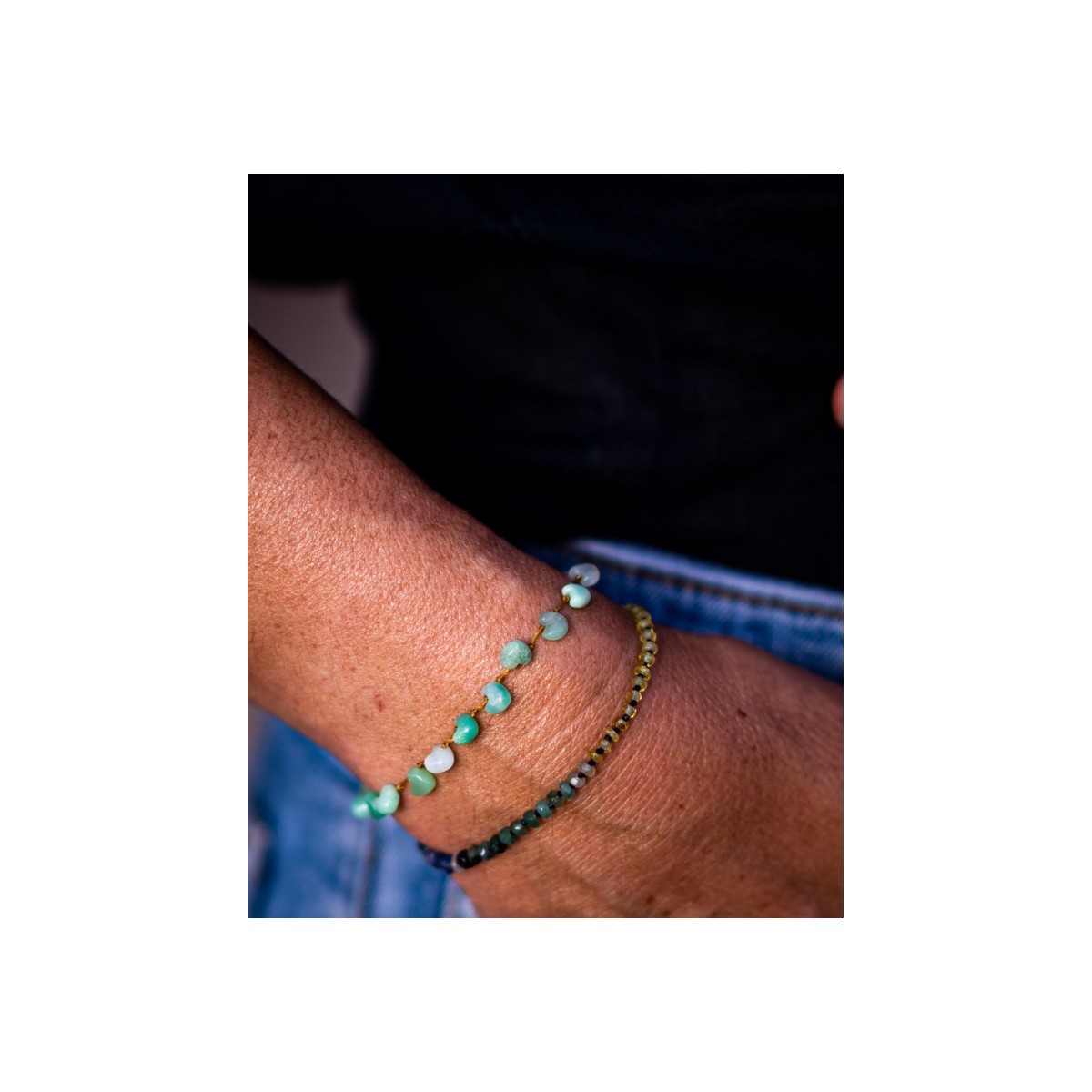 Chrysoprase Chip Bracelet - Crystal Empire Wholesale