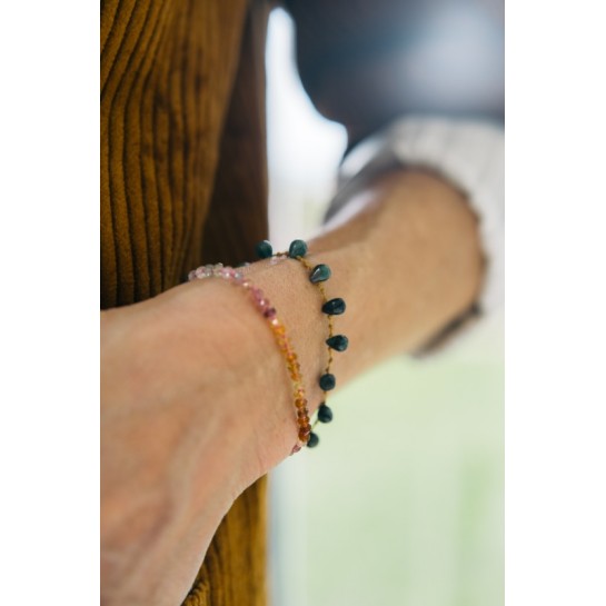 Bracelet Goutte Emeraude