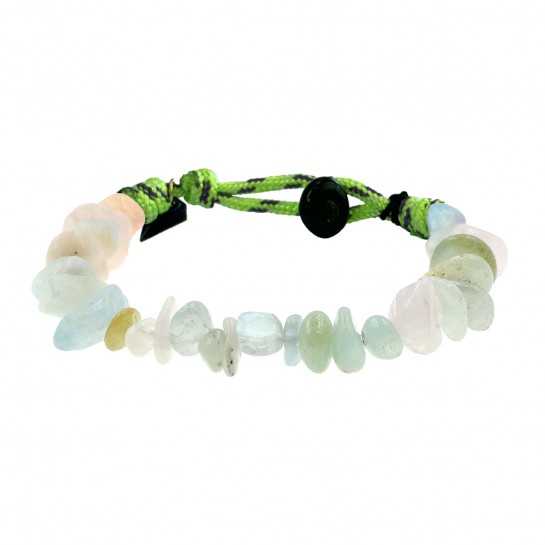 Aquamarine nuggets bracelet