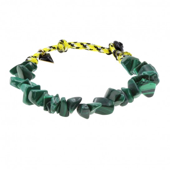 Malachite nuggets bracelet