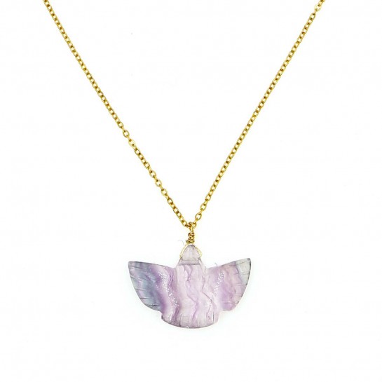 Fluorite Condor Necklace
