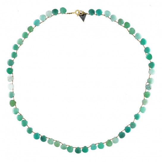 CHRYSOPRASE PEAR NECKLACE