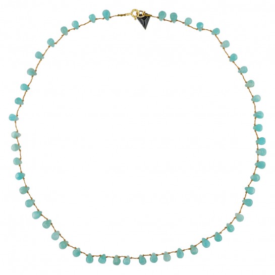 Amazonite Drop Necklace