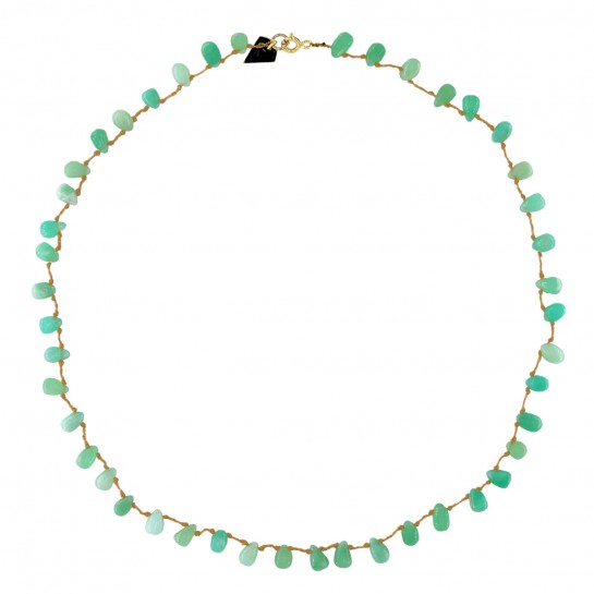 Chrysoprase Drop Necklace