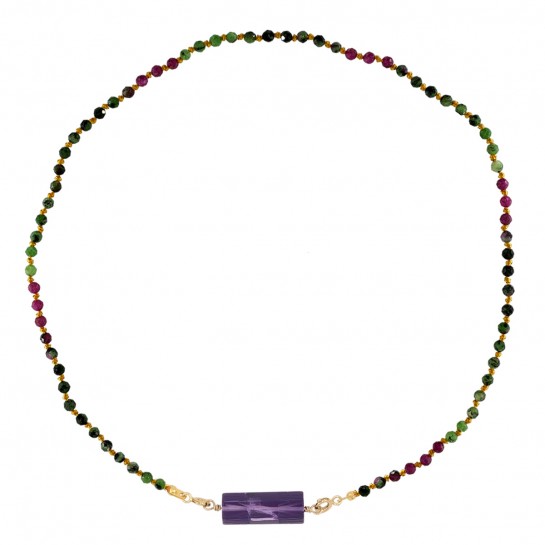 Rolla Bolla amethyst and Candies ruby zoisite