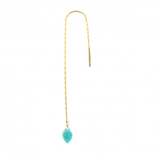 BO Leaf amazonite short chain