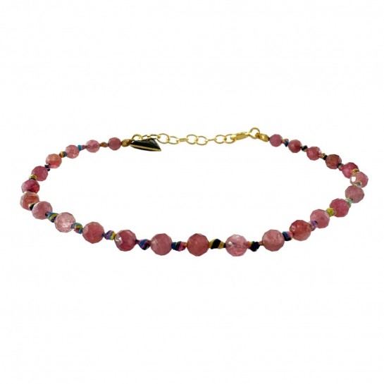 BRACELET CANDIES EN TOURMALINE ROSE