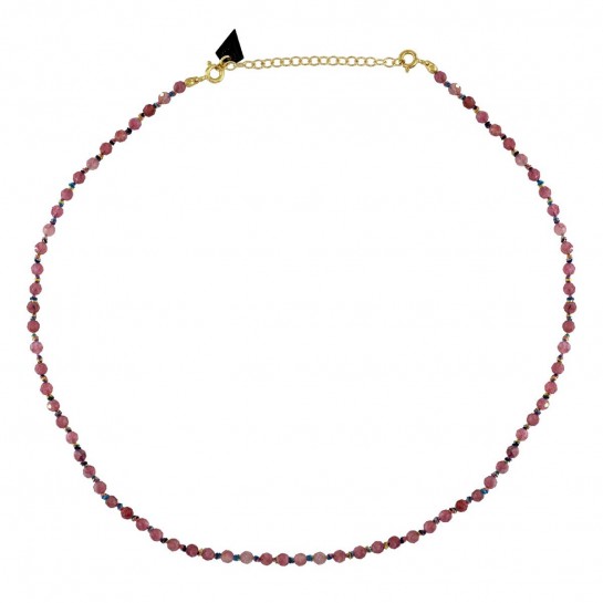 COLLIER CANDIES EN TOURMALINE ROSE