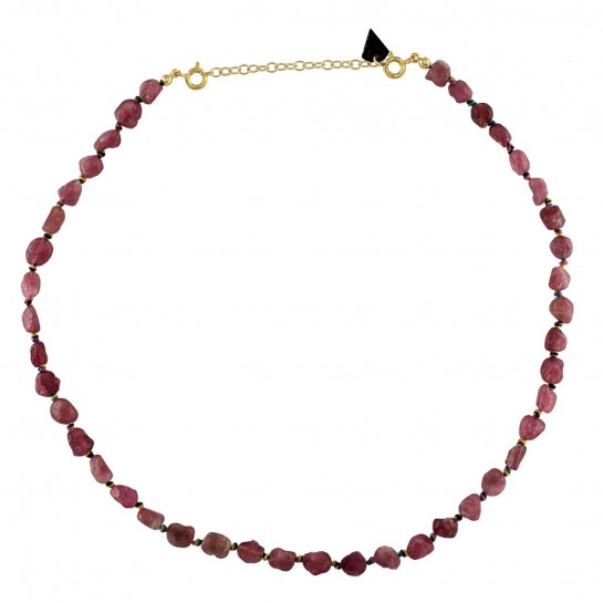 COLLIER CANDIES EN TOURMALINE ROSE