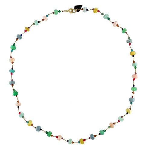 MULTICOLORED OPAL JELLIES NECKLACE