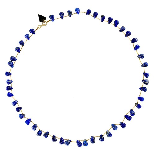 COLLIER GOUTTE EN LAPIS LAZULI