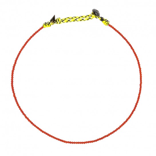 Collier Facettes corail rouge