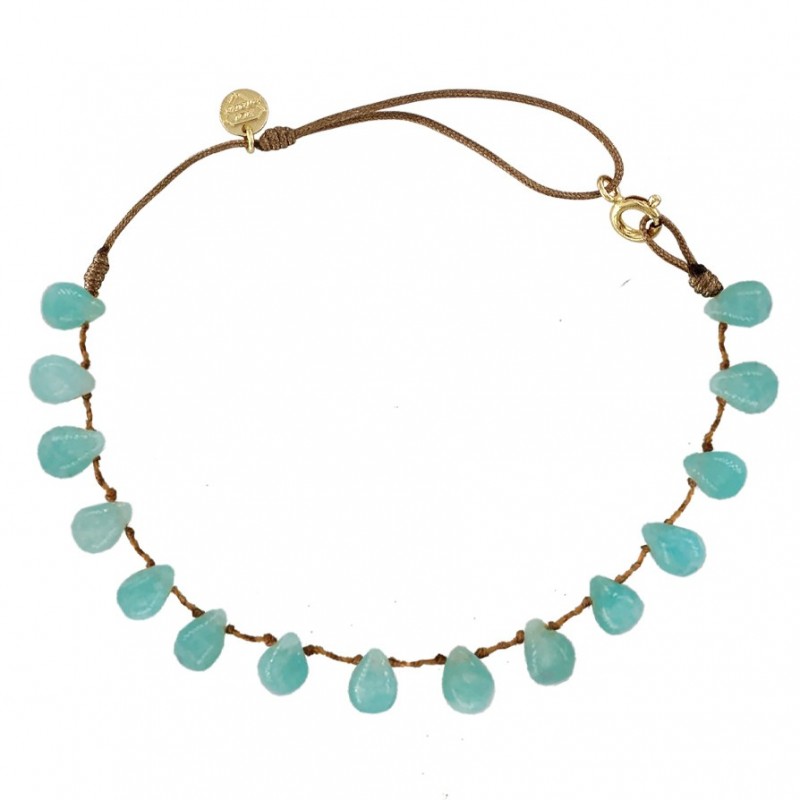 ANKLET GOUTTE EN AMAZONITE