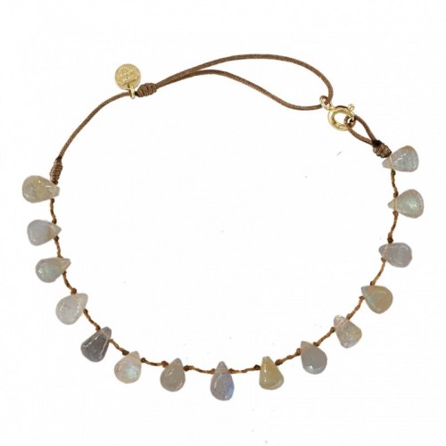 ANKLET GOUTTE EN LABRADORITE