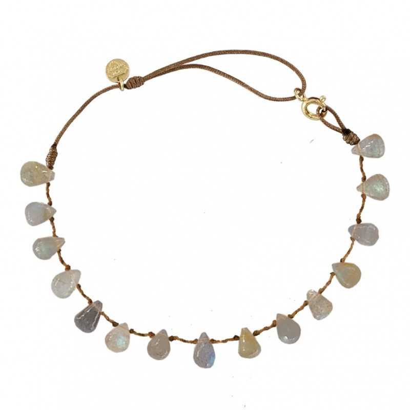 ANKLET GOUTTE EN LABRADORITE