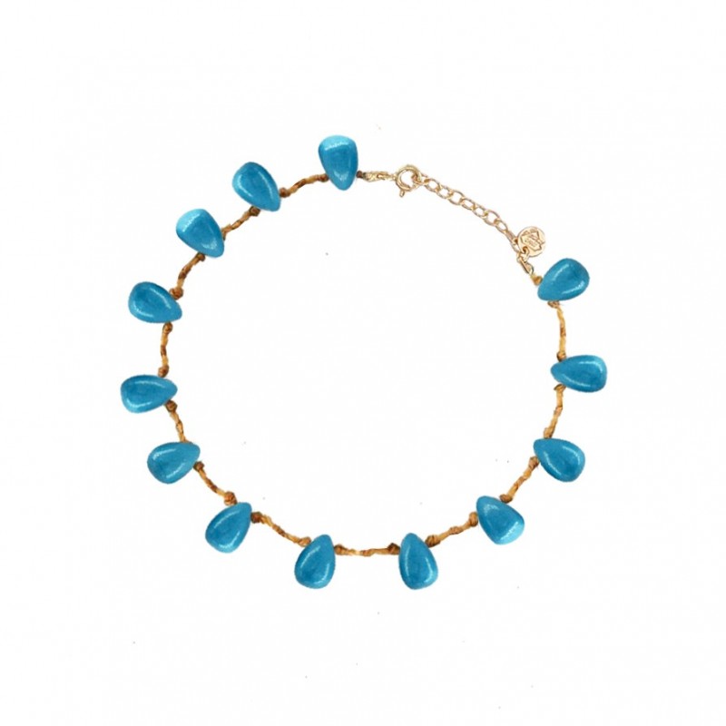 BRACELET GOUTTE EN TURQUOISE