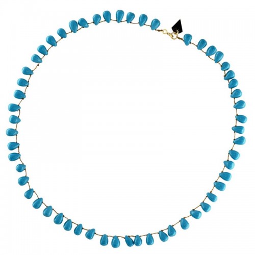 COLLIER GOUTTE EN TURQUOISE