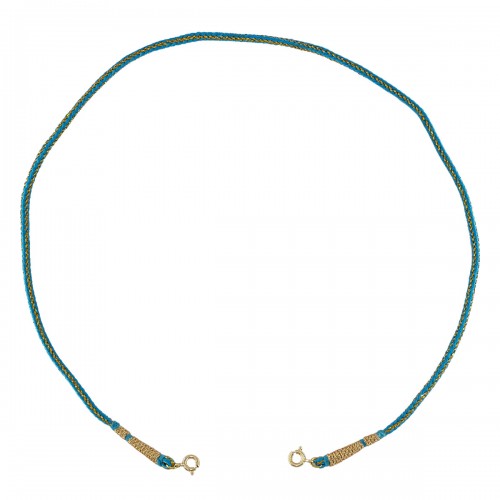 DETACHABLE TURQUOISE WOVEN CORD