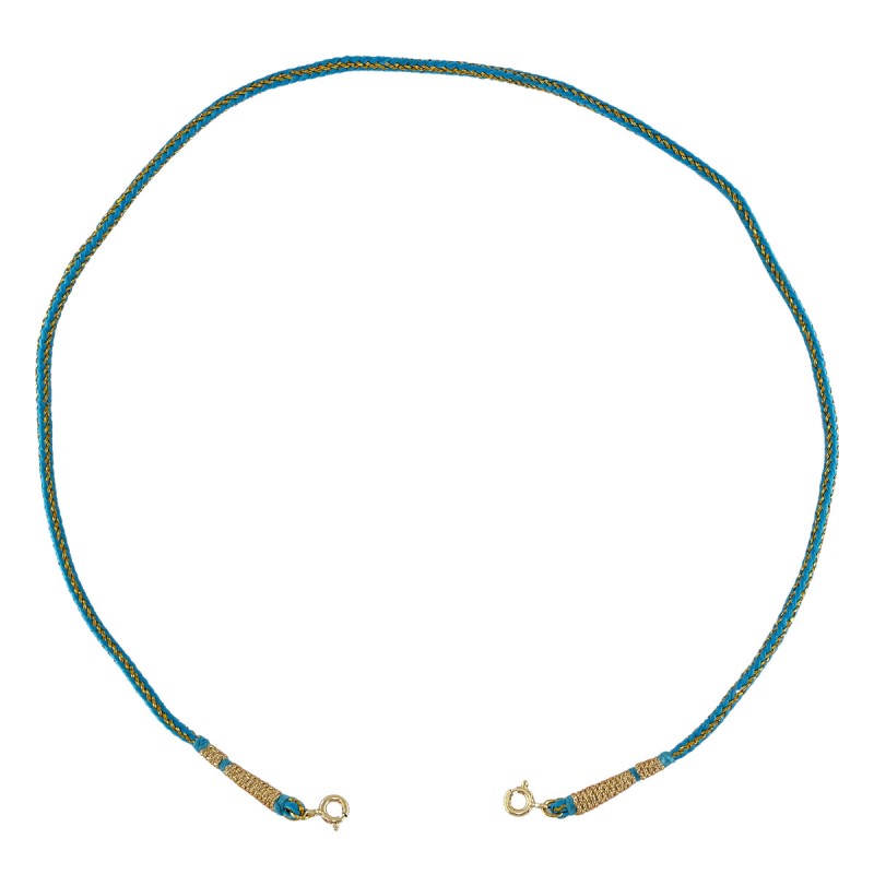 CORDON AMOVIBLE TISSÉ TURQUOISE