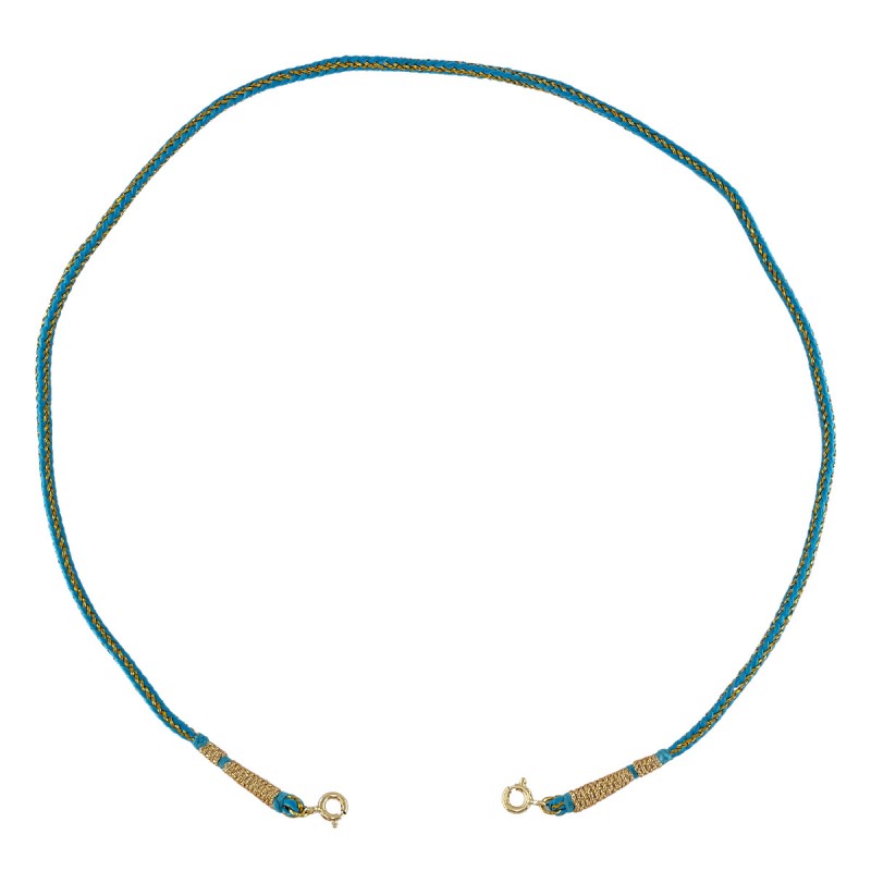 CORDON AMOVIBLE TISSÉ TURQUOISE