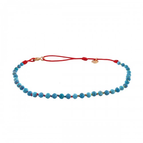 ANKLET CANDIES EN TURQUOISE