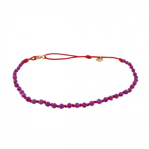 ANKLET CANDIES EN RUBIS BRUT