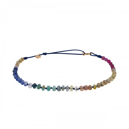 CANDIES ANKLET IN MULTICOLORED SAPPHIRE