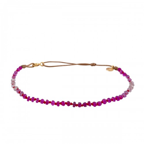 CANDIES ANKLET IN RUBY SHADED