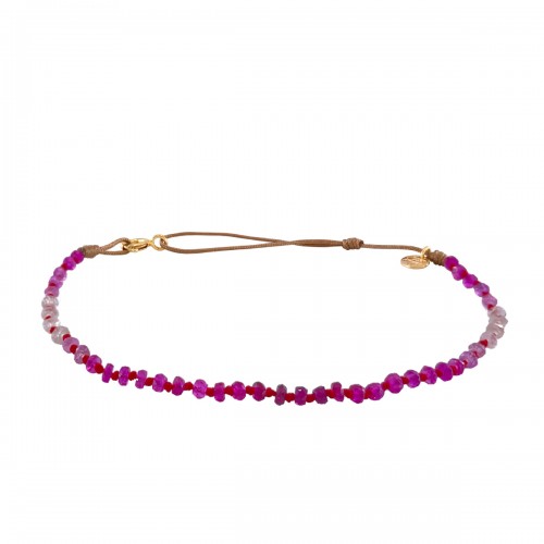 CANDIES ANKLET IN RUBY SHADED