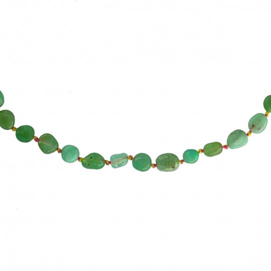 BUBBLE ROLL LAPIS LAZULI AND CHRYSOPRASE CANDIES