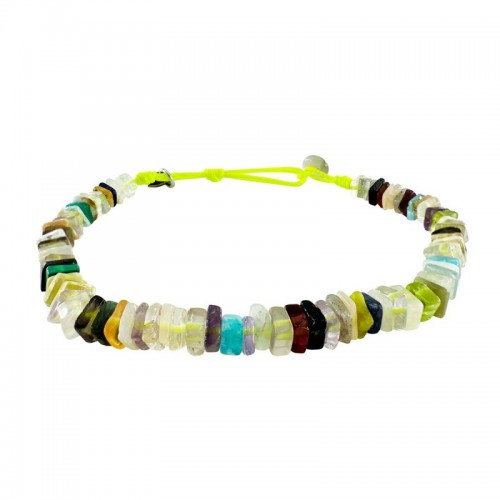 BRACELET HOMME EN OPALE MULTICOLORE