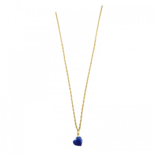 B.O. CHAINE DOUBLE LAPIS LAZULI  CŒUR