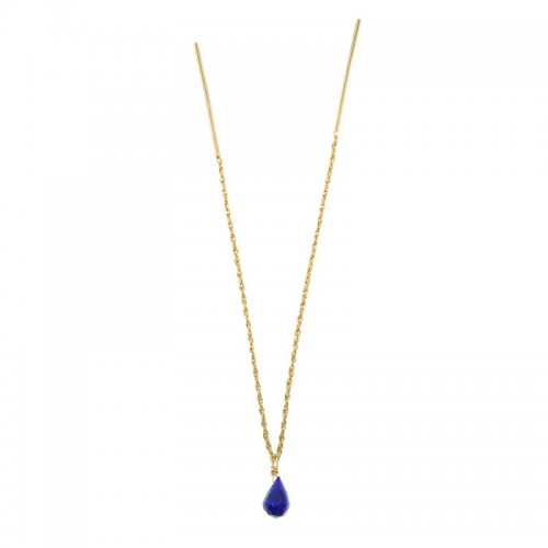 B.O. CHAINE DOUBLE LAPIS LAZULI GOUTTE