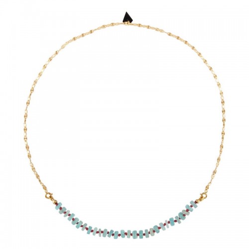 AMAZONITE SUN AND CANDIES NECKLACE