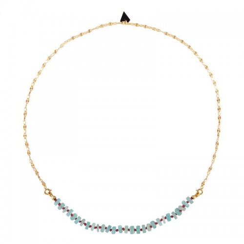 COLLIER SOLEIL ET CANDIES EN AMAZONITE