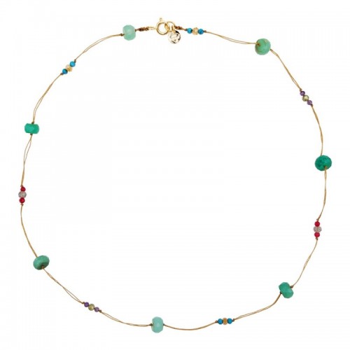 COLLIER JELLIES IN CHRYSOPRASE AND TOURMALINE