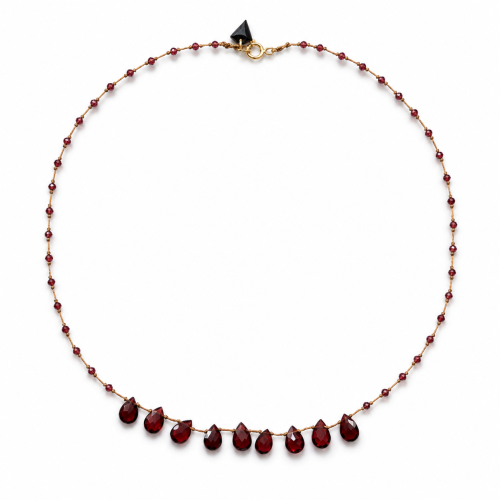 Garent drop faceted Necklace
