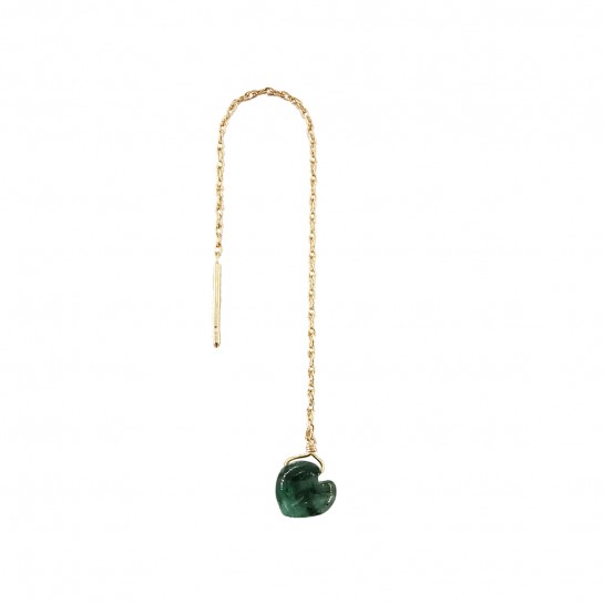 B.O SHORT CHAIN EMERALD HEART