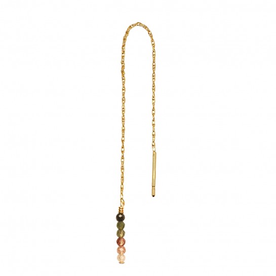 B.O CHAINE COURTE  AND PENDENTIF JASPE MULTICOLORE