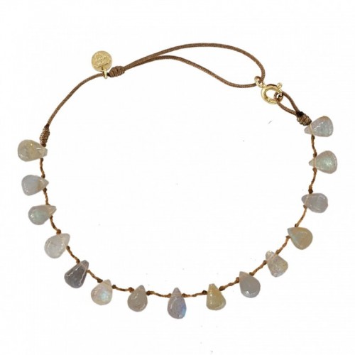ANKLET GOUTTE EN LABRADORITE