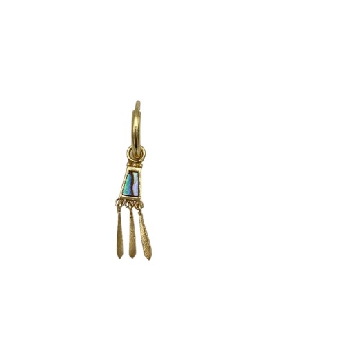 EARRING hoop mother of pearl