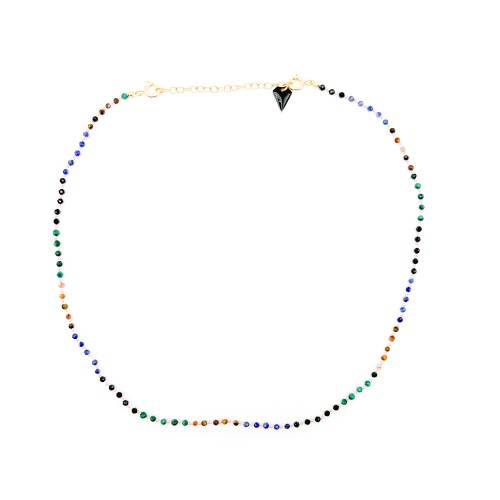 Facette necklace candie multi stone