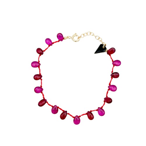 BRACELET GOUTTE IN RUBIS