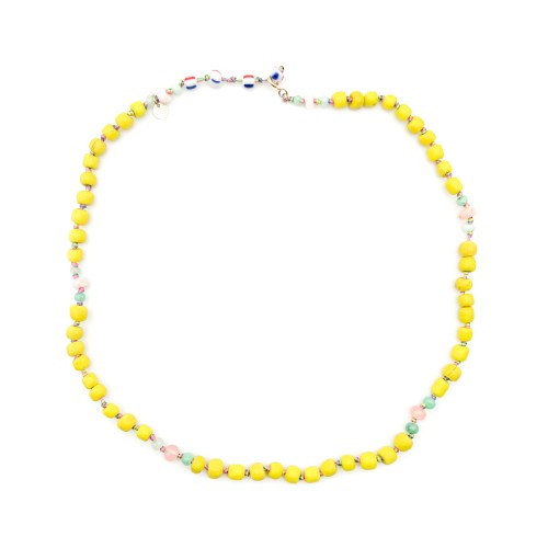 COLLIER_CANDIES_EN_PERLES_AFRICAINE_YELLOW_1
