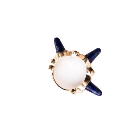 SILVER MINI PUNKY EARRING LAPI LAZULI