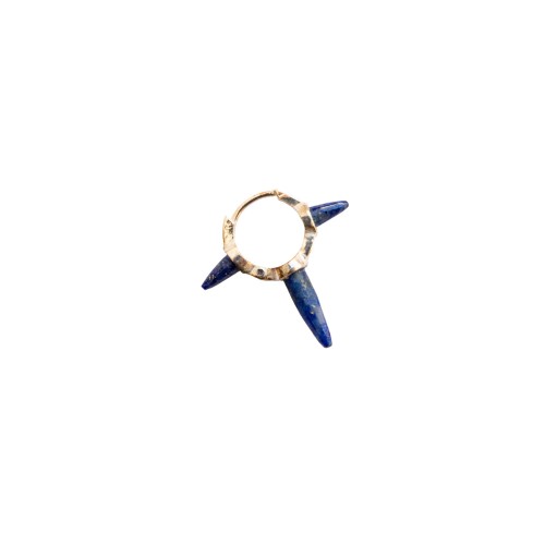 SILVER PUNKY EARRING LAPI LAZULI